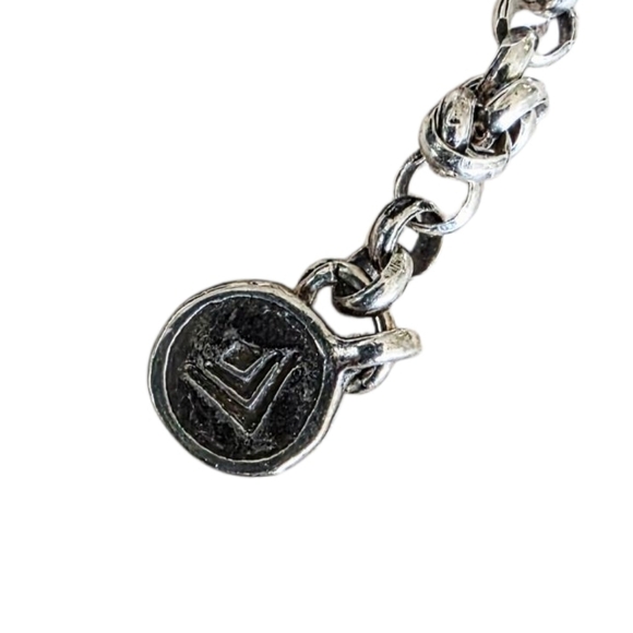 SILPADA Sterling Silver Pearl Brass Down To Earth Pendant Necklace N3118 - Picture 9 of 15